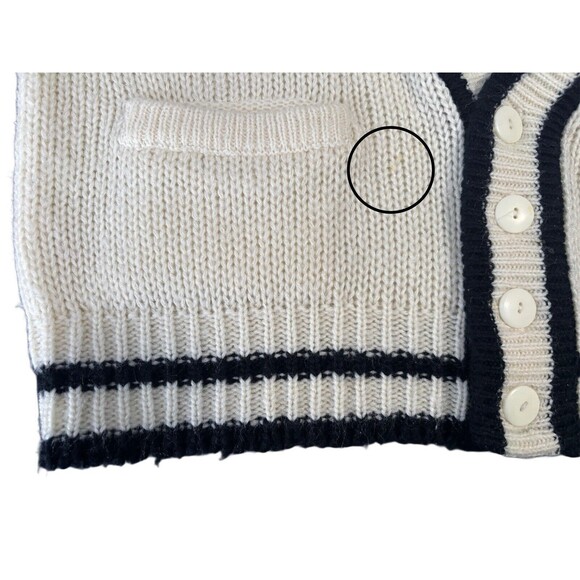 Vintage 90s I.O.U. Cardigan Mens L Exclusive Member Sweater Legend IOU Spellout - Picture 8 of 12